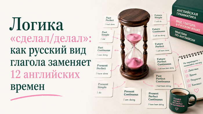 Логика «сделал/делал»: как русский вид глагола заменяет 12 английских времен